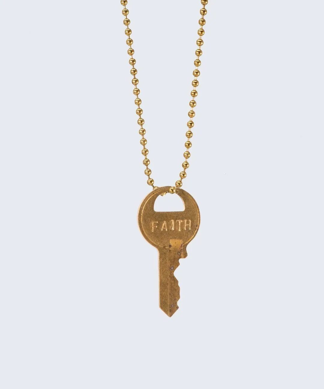 Vintage Classic Ball Chain Key Necklace