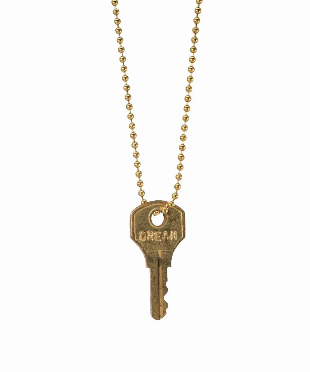 Vintage Classic Ball Chain Key Necklace