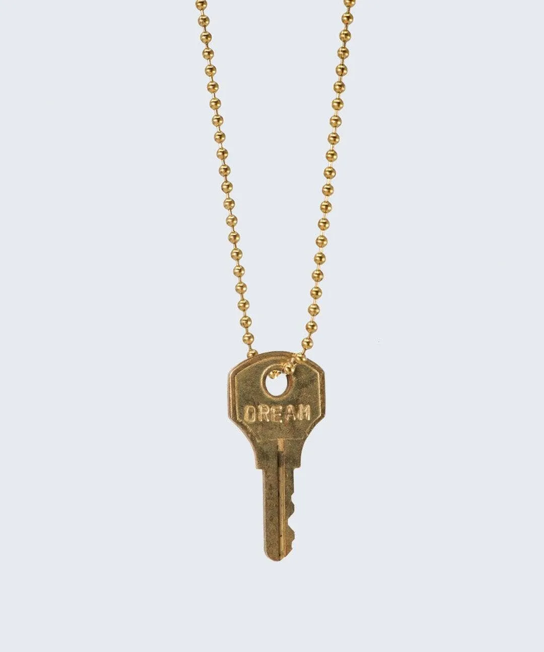 Vintage Classic Ball Chain Key Necklace