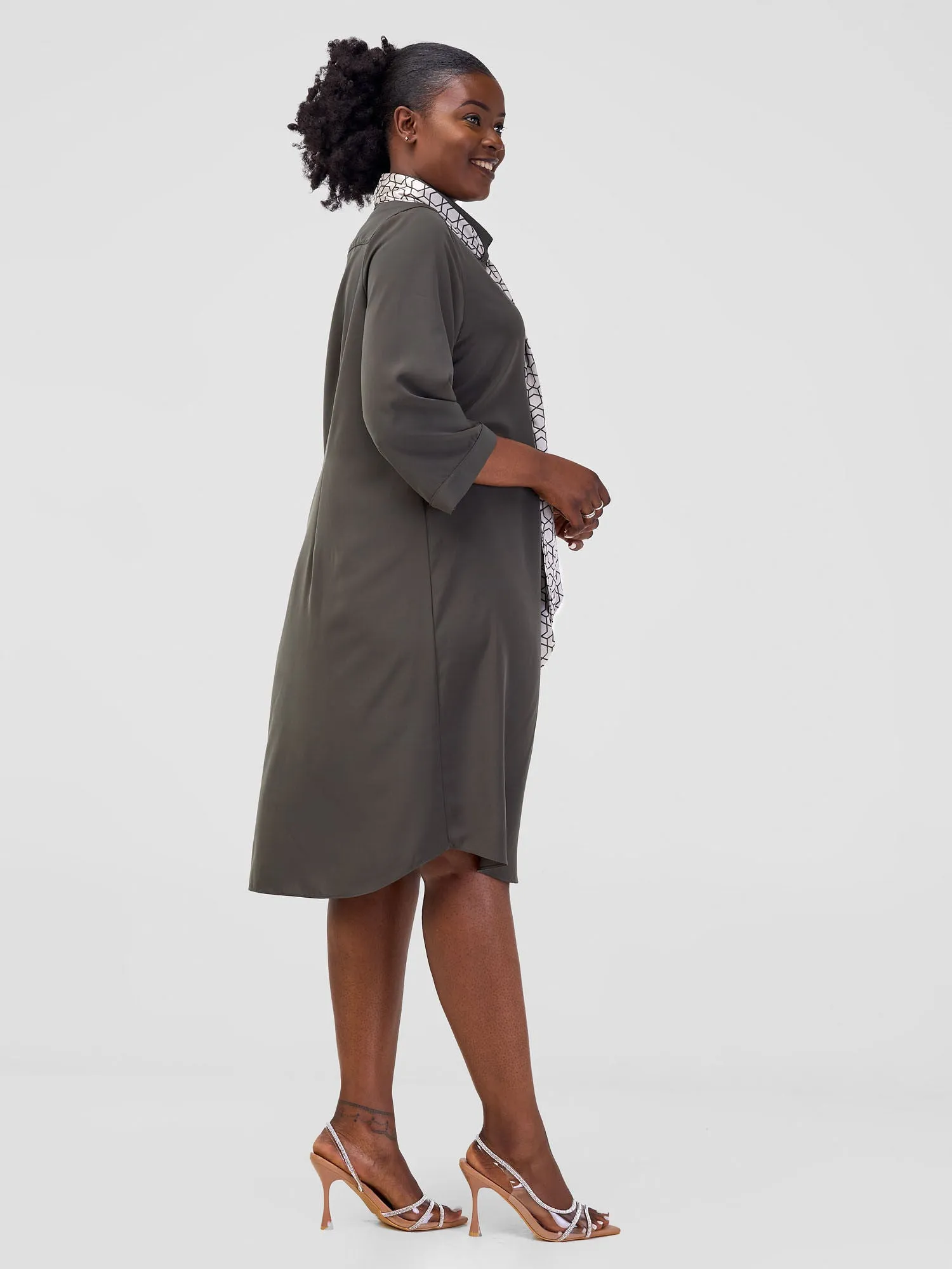 Vivo Nala Shirt Dress - Olive