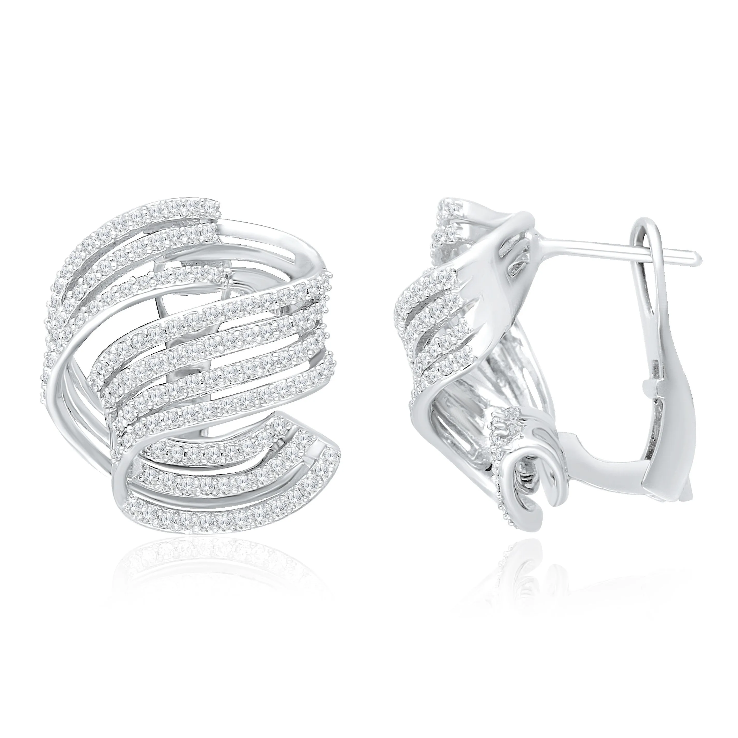 White Gold Diamond Eternal Earrings