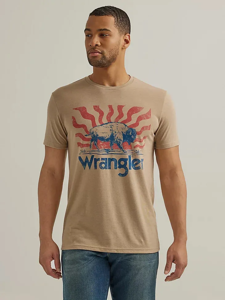 Wrangler Men's Bison Graphic T-Shirt