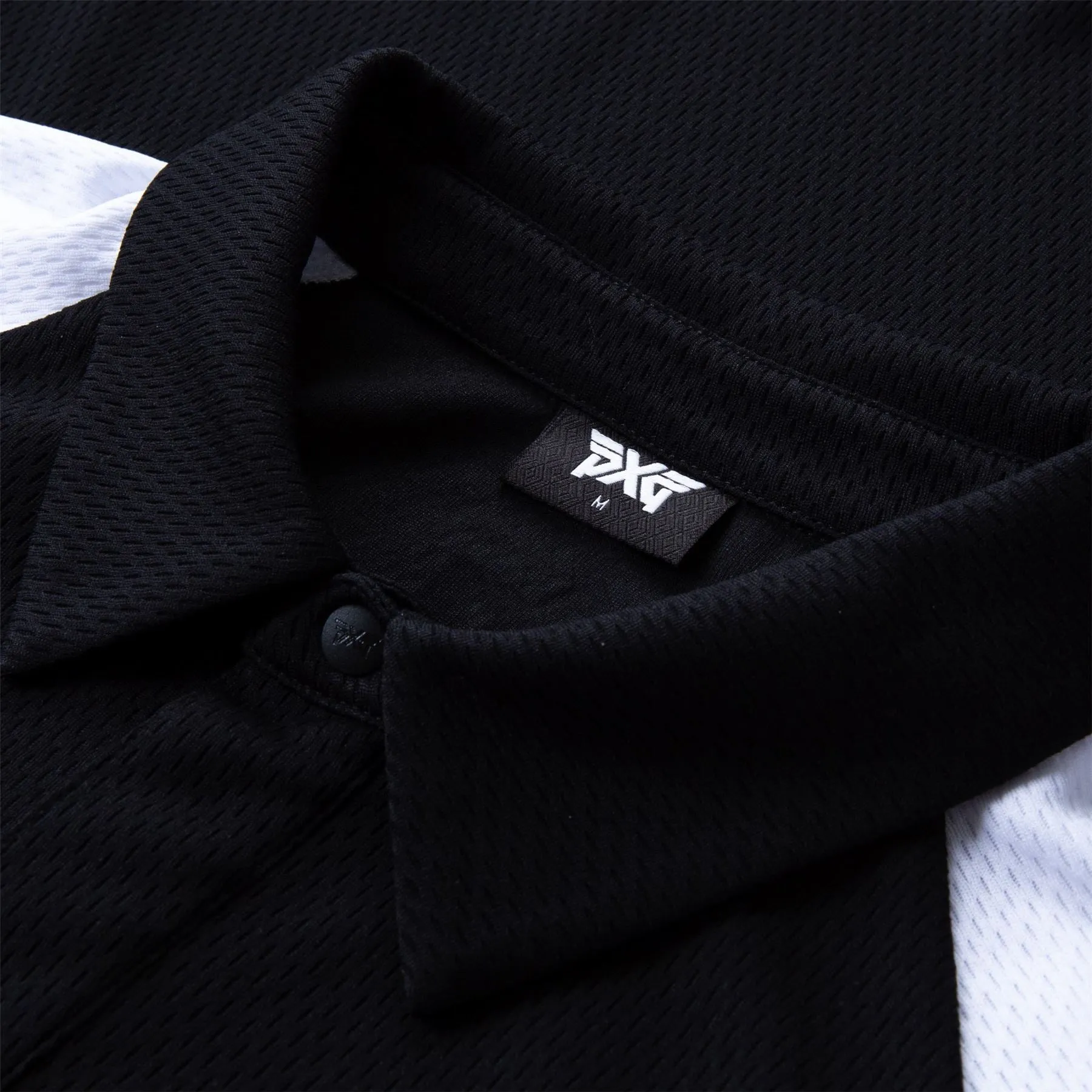 x NJ Comfort Fit V-Stripe Polo Black - W22